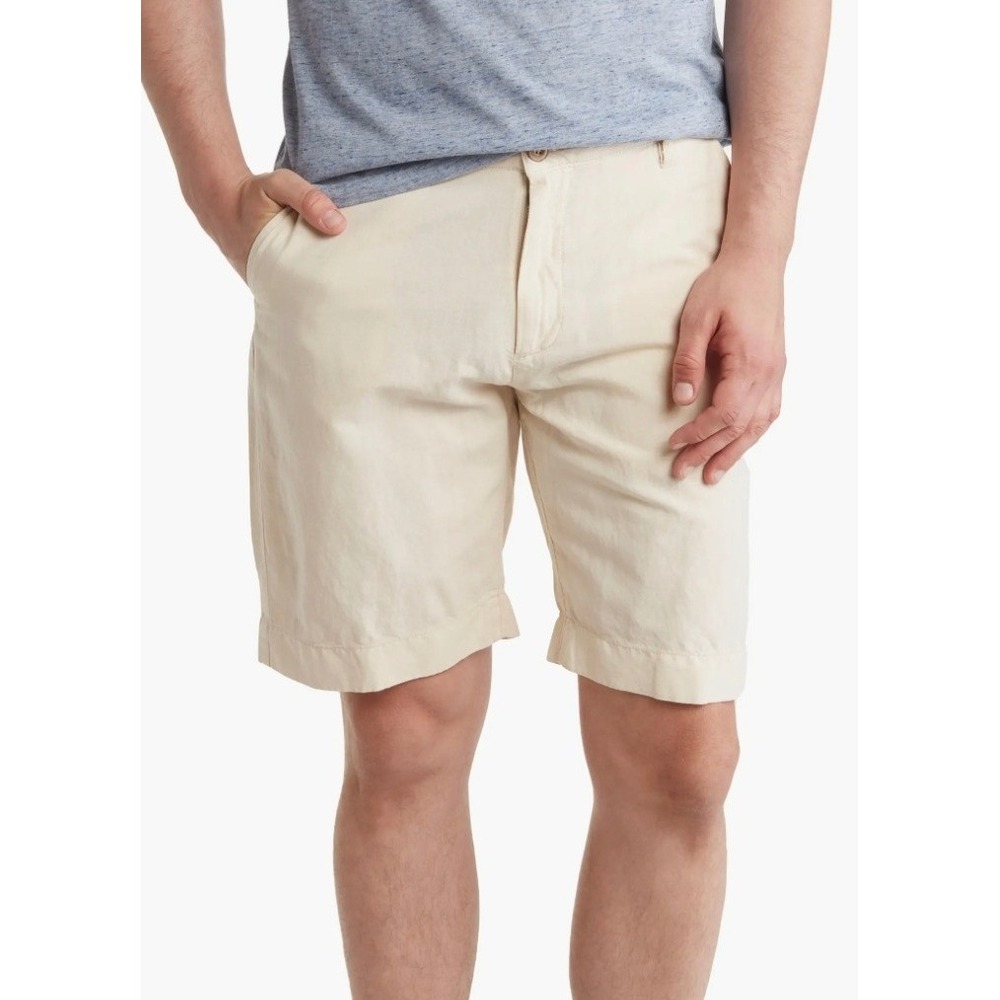 Faherty Malibu Linen Cotton Chino Shorts Stone Beige Mens‎ 36